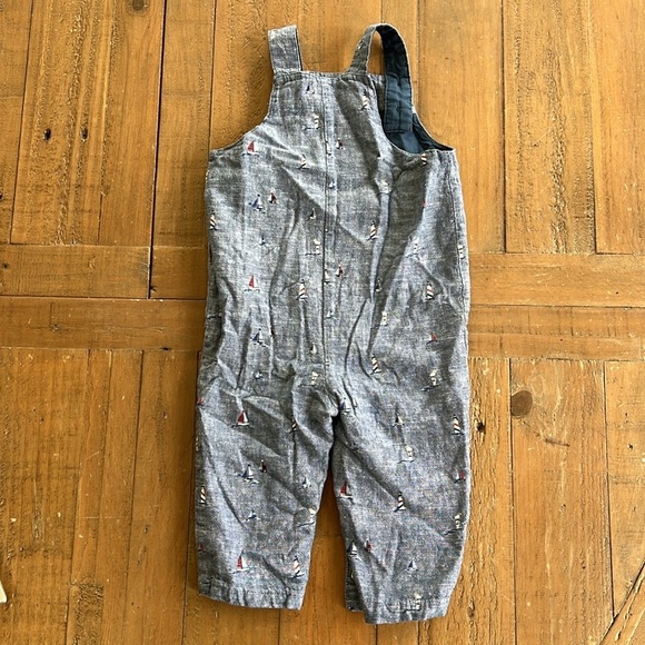 Janie and jack chambray nautical print overalls - Picture 8 of 8